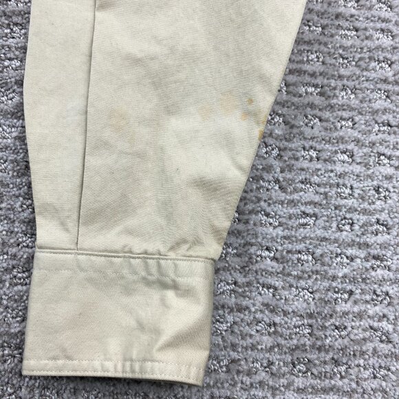 Vintage 90s Tommy Hilfiger Shirt Women Size 4 Brown Button Up Preppy Box Logo - Picture 8 of 11